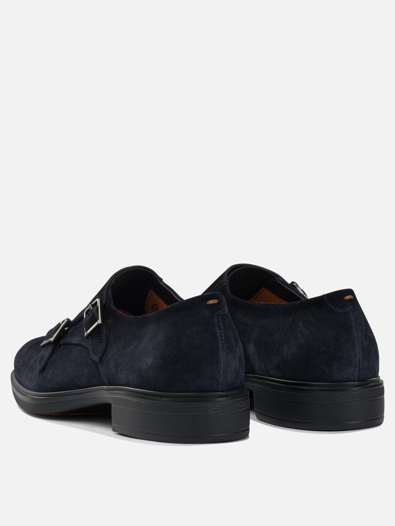 Loafers 100% suede - 100% rubber  Blue - Santoni Men | PDP | VIETTI Online Store | thumbnail_4