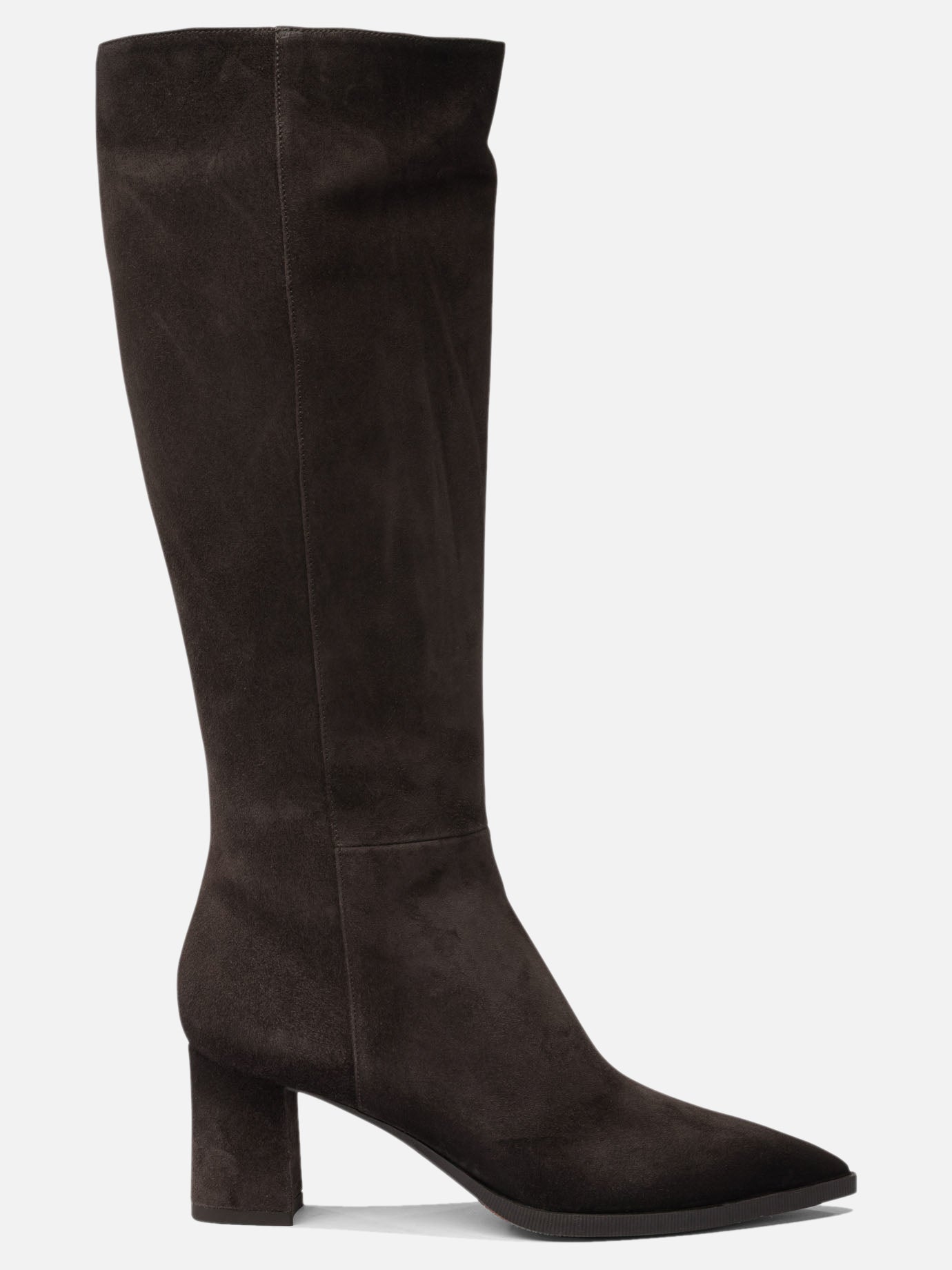 Knee-high 100% suede - 100% leather  Brown - Santoni Women | PDP | VIETTI Online Store | Zoom-Modal
