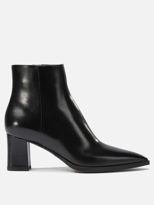 Stivaletti con zip 100% calf leather - 100% calf leather  Nero - Santoni Donna | VIETTI Online Store 
