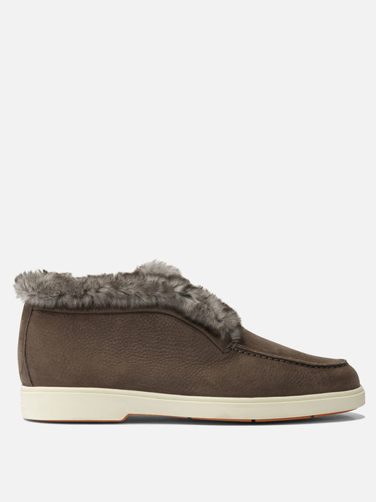 Mocassini 100% calf leather - 100% rubber  Marrone - Santoni Donna | VIETTI Online Store 
