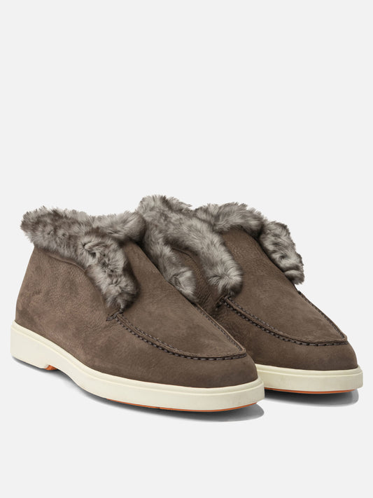 Mocassini 100% calf leather - 100% rubber  Marrone - Santoni Donna | VIETTI Online Store | 2
