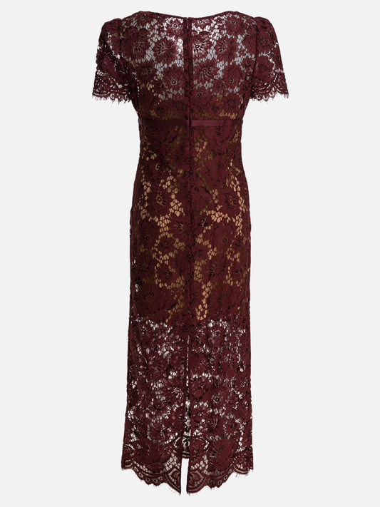 Midi dresses Solid colour  Bordeaux - Self-portrait Women | PLP | VIETTI Online Store | 2
