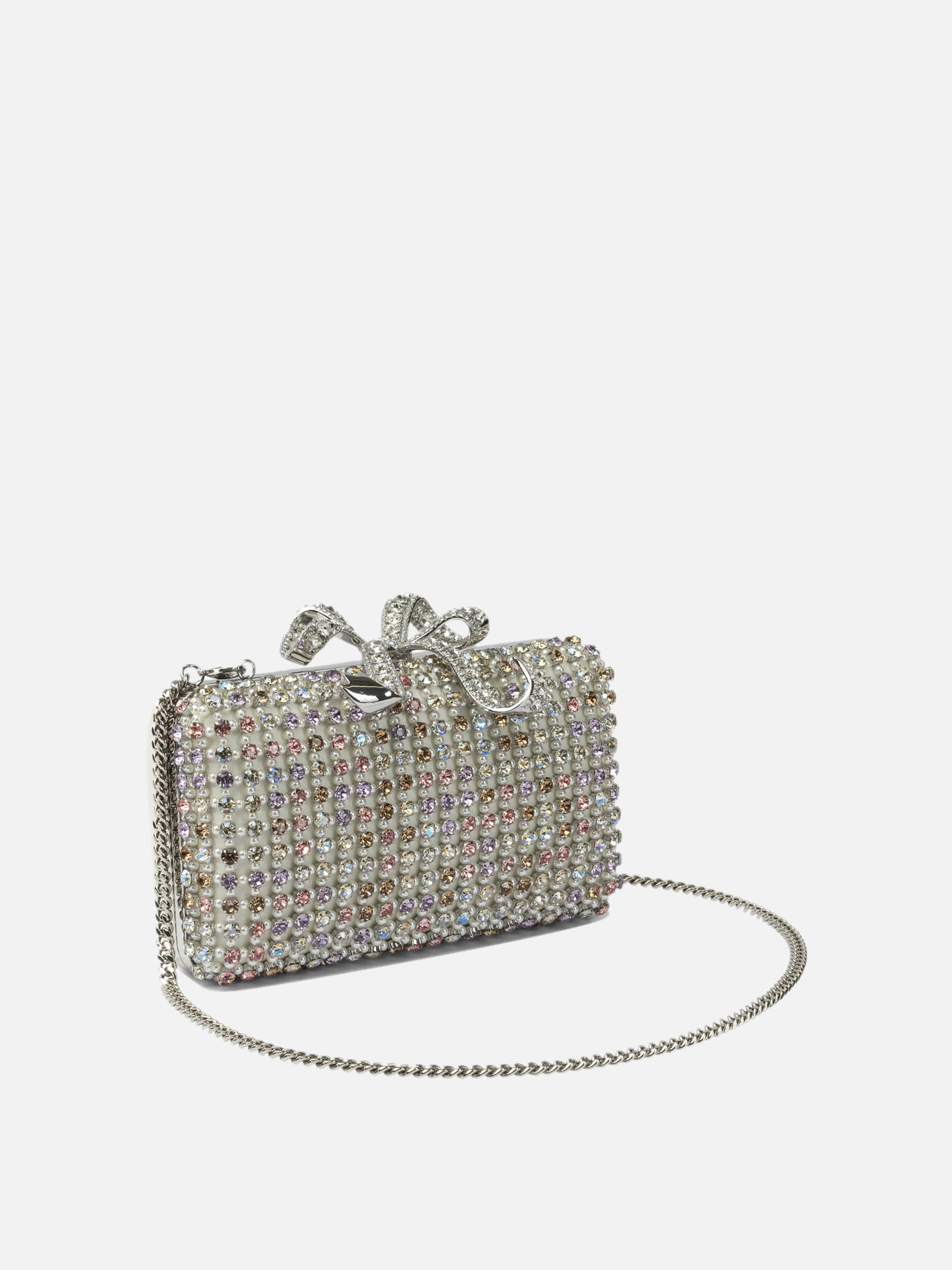 Borse mini 97% polyester 3% elastane  Argento - Self-portrait Donna | PDP | VIETTI Online Store | Zoom-Modal_2
