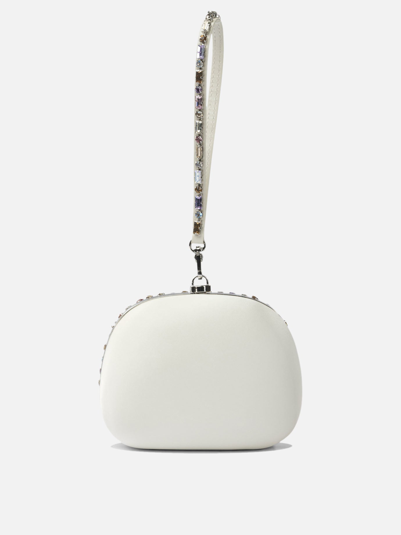 Minaudiere 100% cow leather  Argento - Self-portrait Donna | PDP | VIETTI Online Store | thumbnail_3