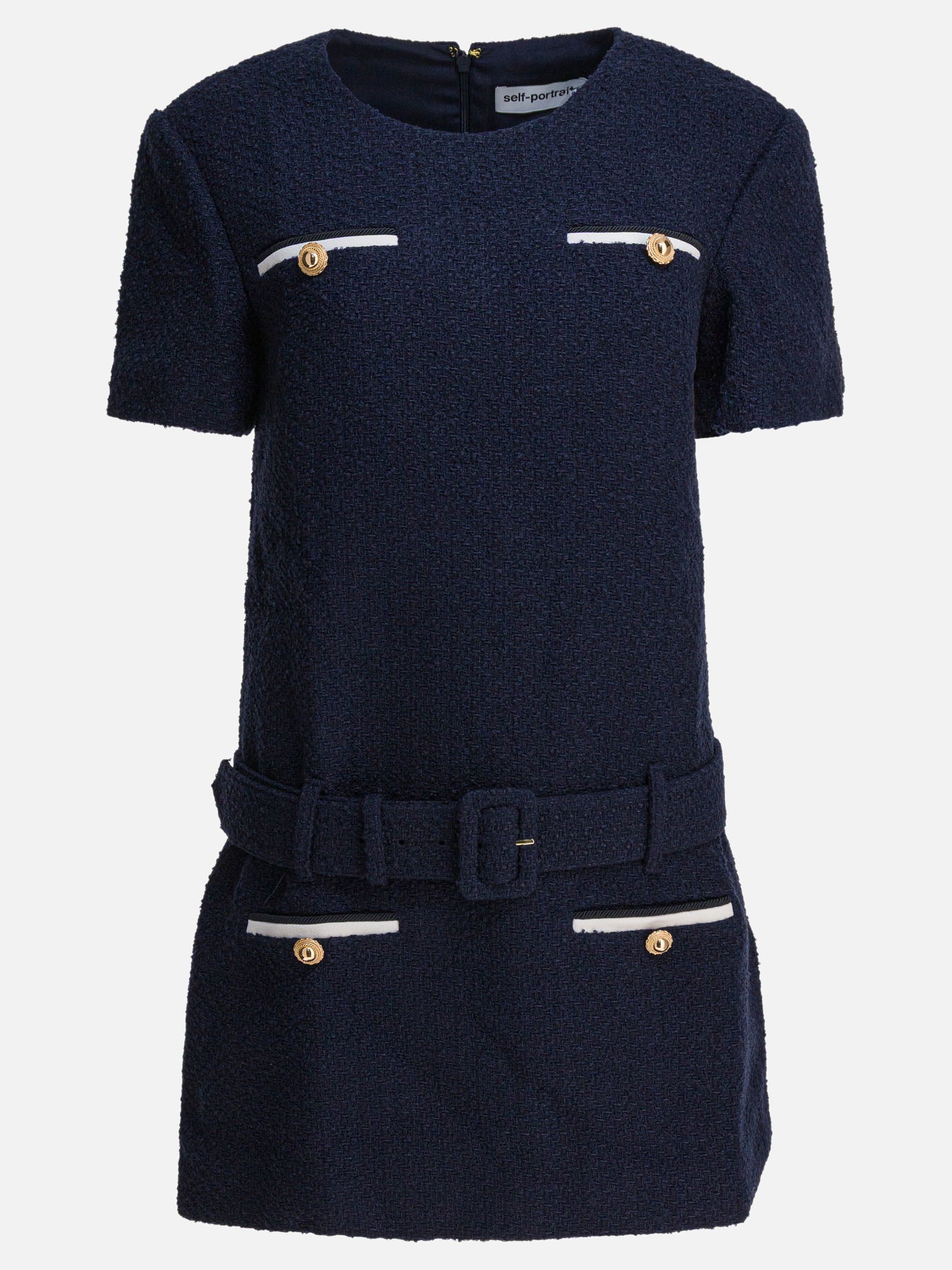 Mini dresses Solid colour  Blue - Self-portrait Women | PDP | VIETTI Online Store | Zoom-Modal
