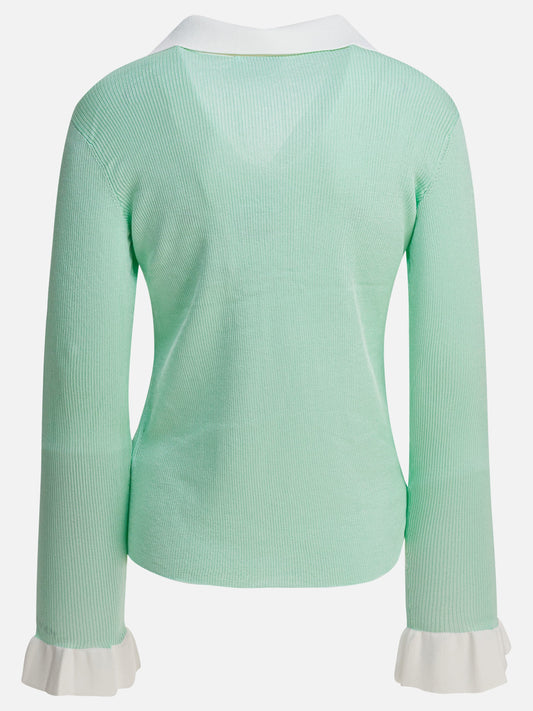 Top casual Solid colour  Verde - Self-portrait Donna | PDP | VIETTI Online Store | 2
