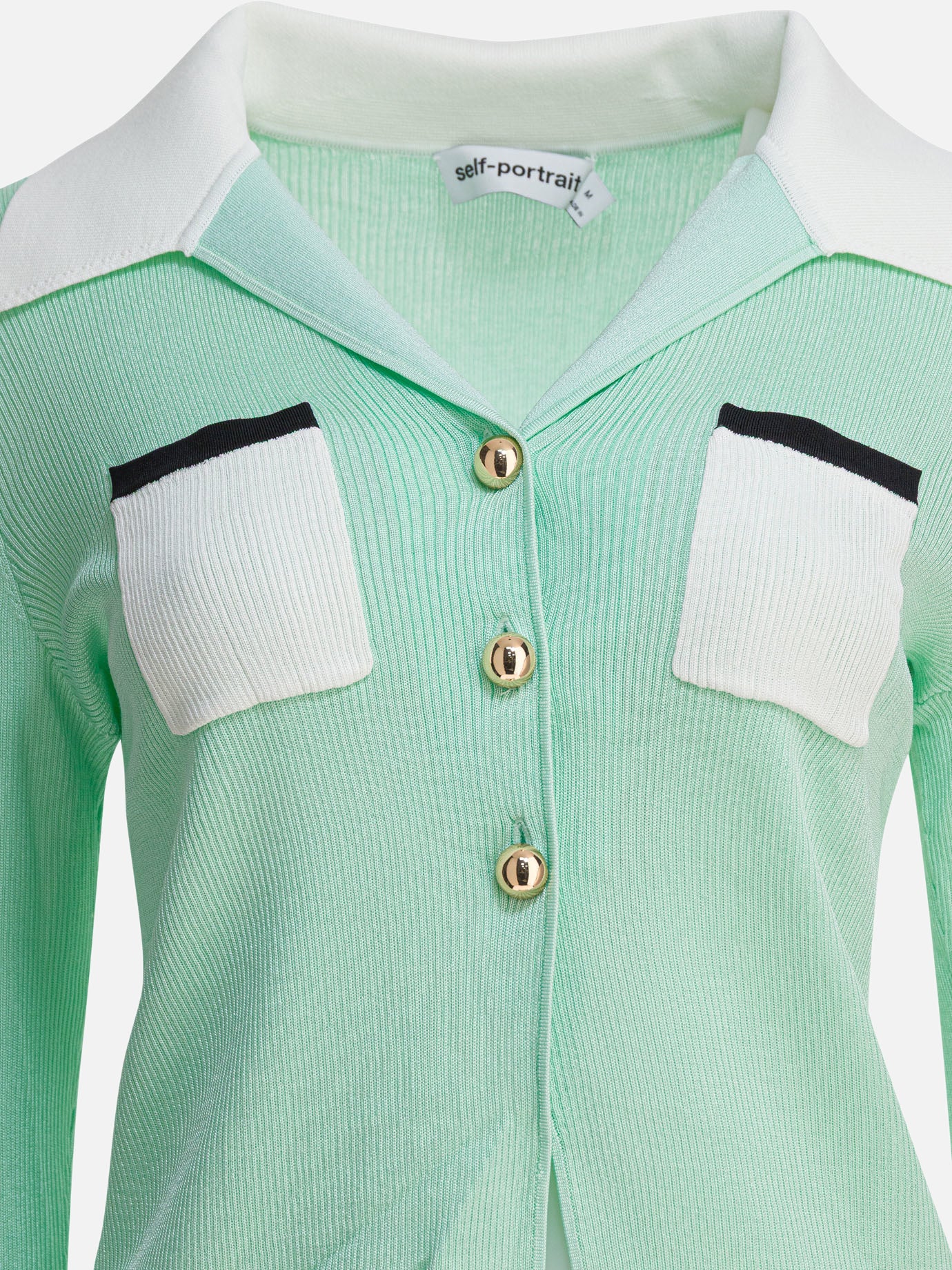 Top casual Solid colour  Verde - Self-portrait Donna | PDP | VIETTI Online Store | Zoom-Modal_3
