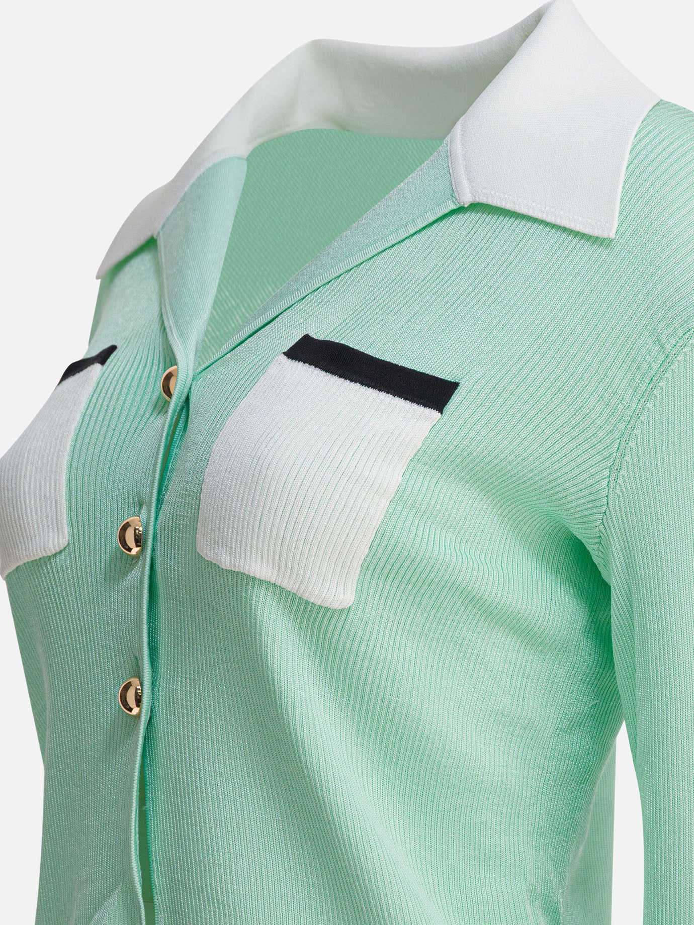 Top casual Solid colour  Verde - Self-portrait Donna | PDP | VIETTI Online Store | thumbnail_4