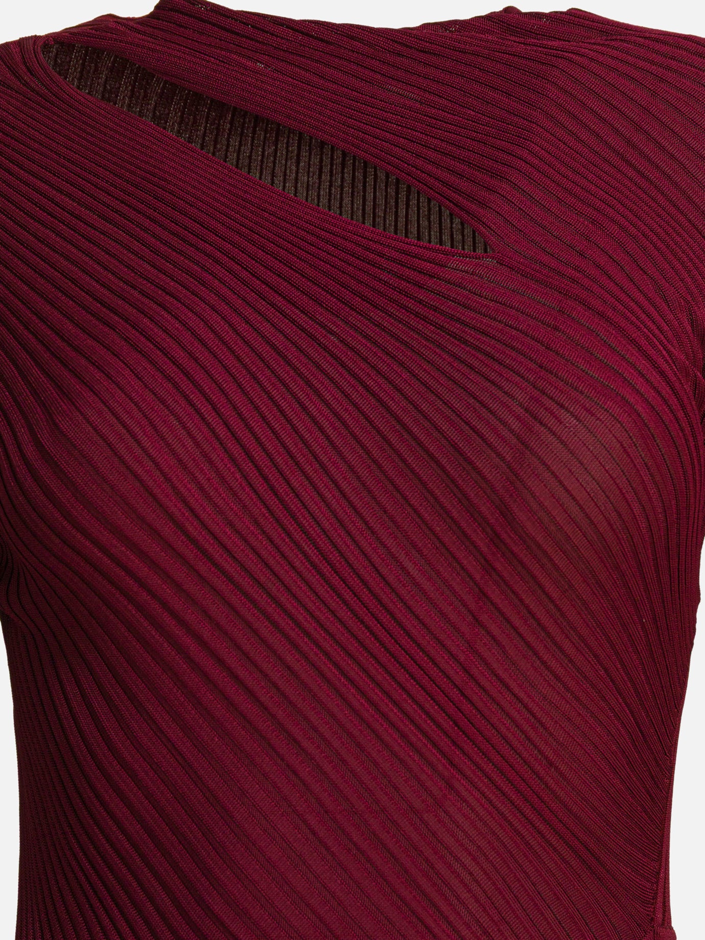 Abiti midi Solid colour  Bordeaux - Self-portrait Donna | PDP | VIETTI Online Store | Zoom-Modal_3
