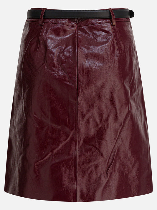 Minigonne Solid colour  Bordeaux - Self-portrait Donna | PDP | VIETTI Online Store | 2

