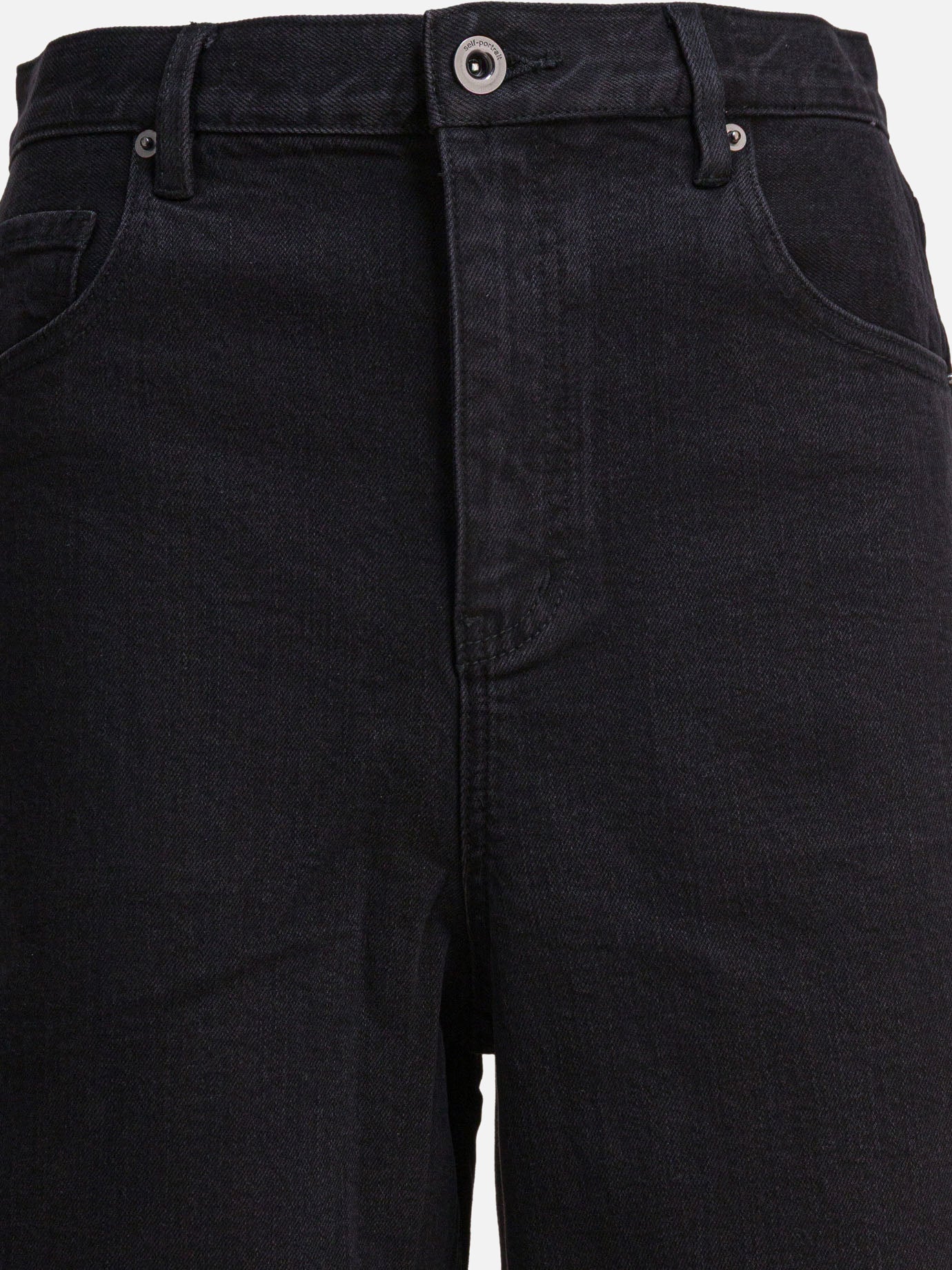 Jeans a gamba larga Solid colour  Nero - Self-portrait Donna | PDP | VIETTI Online Store | Zoom-Modal_3
