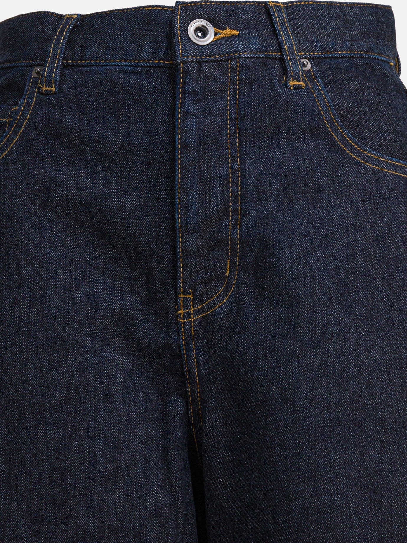 Jeans a gamba larga Solid colour  Blu - Self-portrait Donna | PDP | VIETTI Online Store | Zoom-Modal_3
