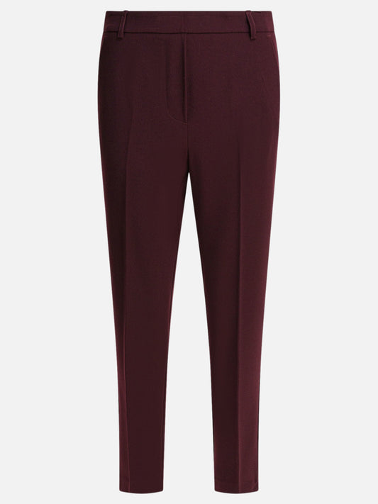 Pantaloni casual Solid colour  Bordeaux - Semper Donna | VIETTI Online Store 

