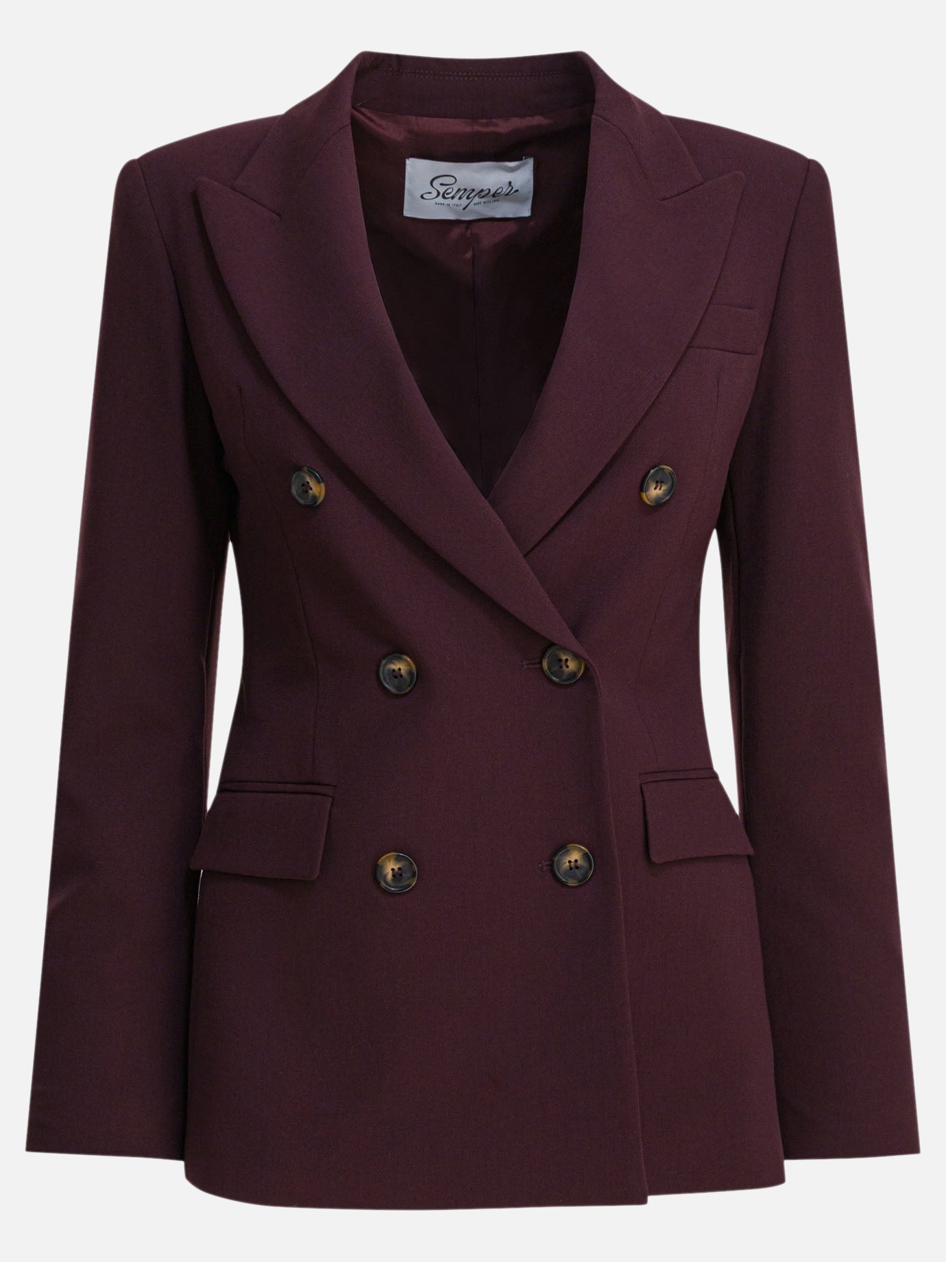 Blazers Solid colour  Bordeaux - Semper Women | PDP | VIETTI Online Store | thumbnail