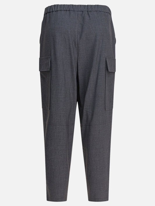 Pantaloni cargo & parachute Solid colour  Grigio - Semper Donna | VIETTI Online Store | 2
