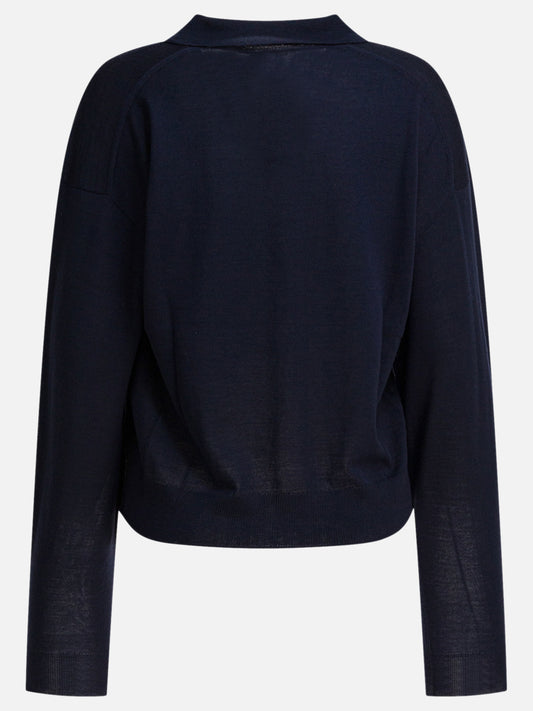 Maglioni scollo a V Solid colour  Blu - Soeur Donna | PDP | VIETTI Online Store | 2
