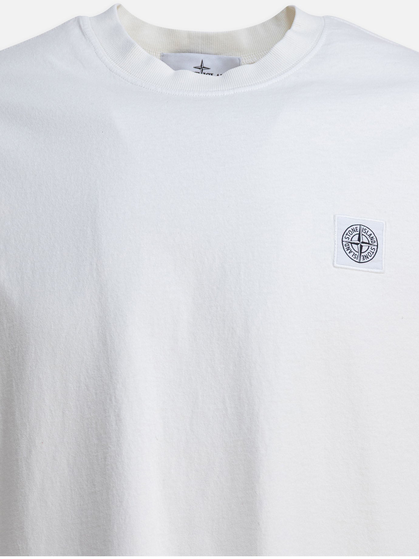 T-shirt girocollo Logo  Beige - Stone Island Uomo | PDP | VIETTI Online Store | thumbnail_3