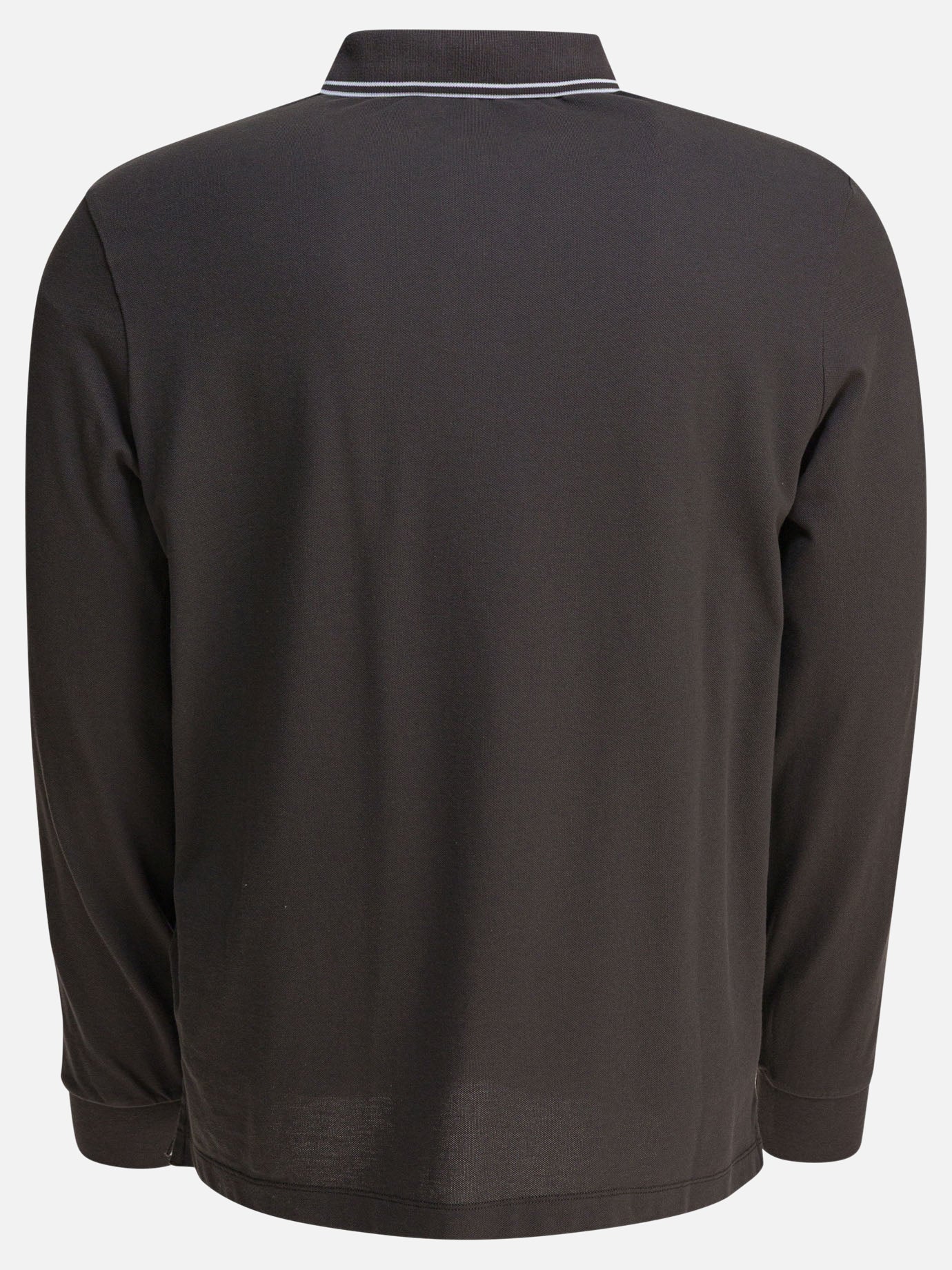 Stone Island Organic cotton and pique polo shirt Grey