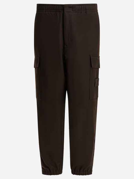 Cargo & parachute trousers Solid colour  Brown - Stone Island Men | PDP | VIETTI Online Store 
