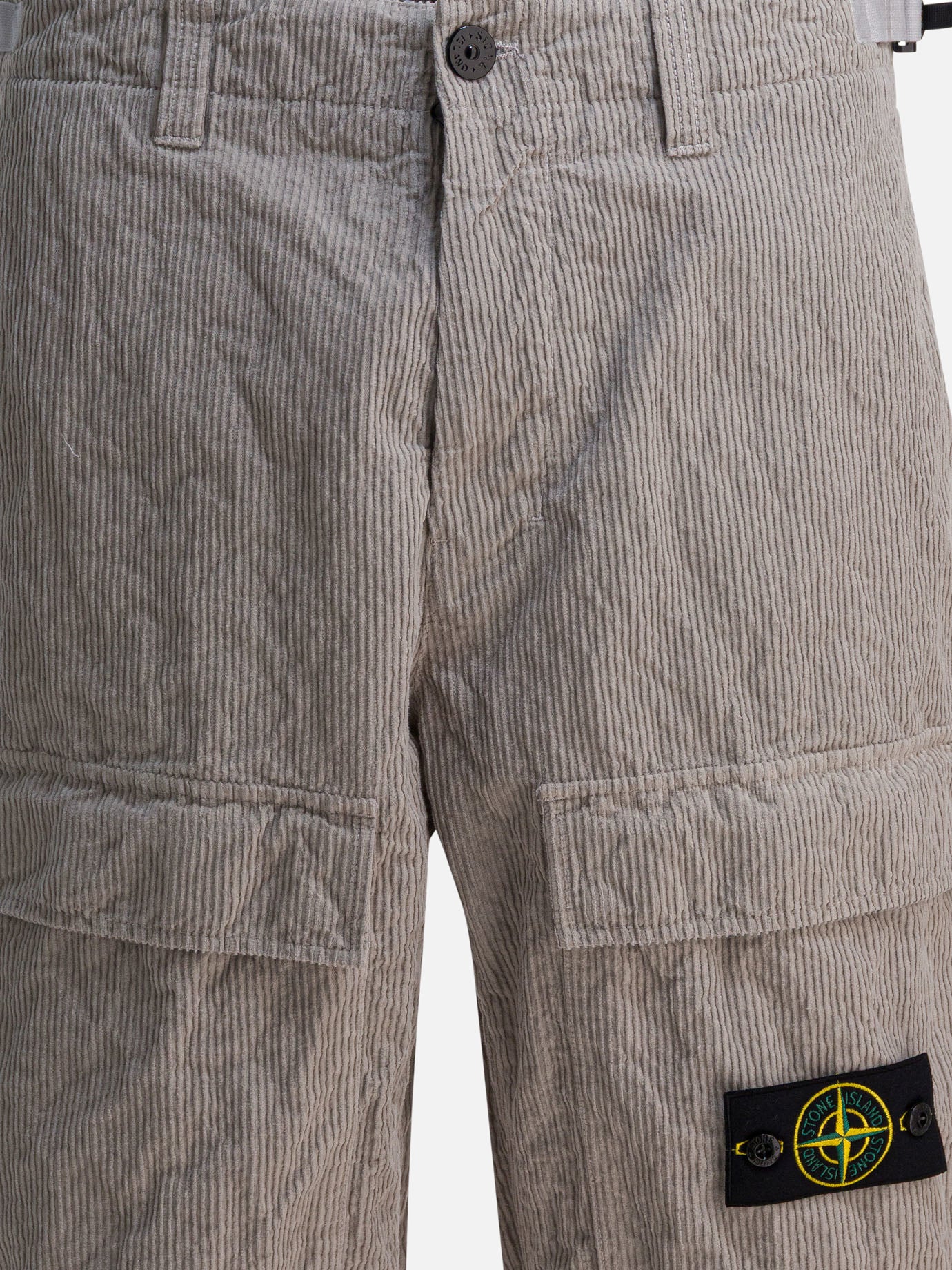 Cargo & parachute trousers Logo  Grey - Stone Island Men | PDP | VIETTI Online Store | Zoom-Modal_3
