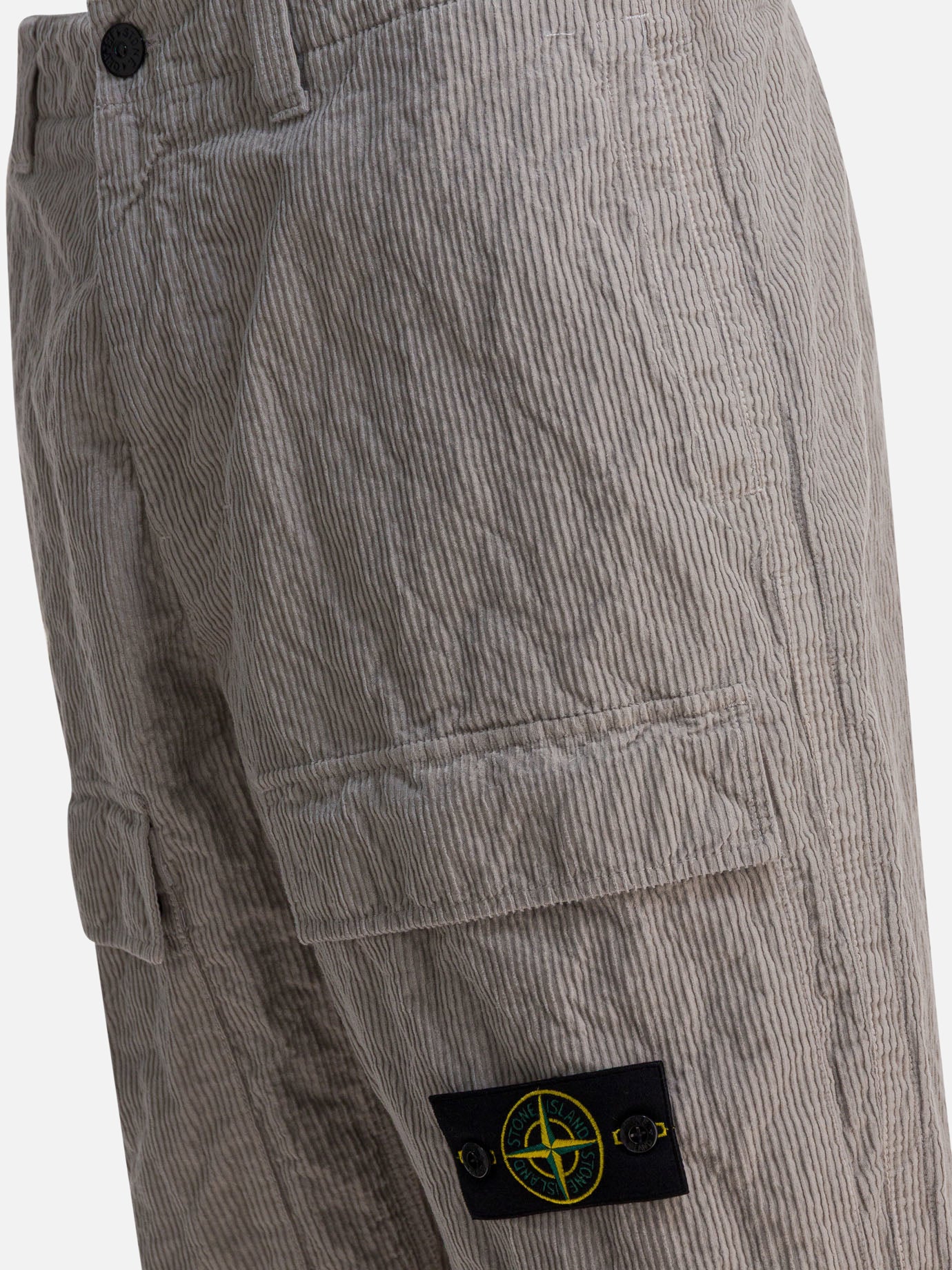 Cargo & parachute trousers Logo  Grey - Stone Island Men | PDP | VIETTI Online Store | Zoom-Modal_4
