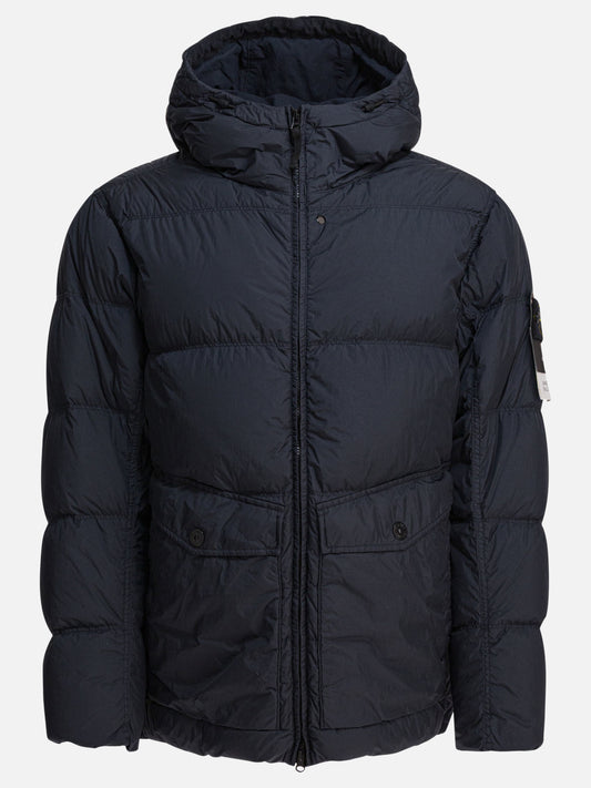 Piumini corti Logo  Blu - Stone Island Uomo | PLP | VIETTI Online Store 
