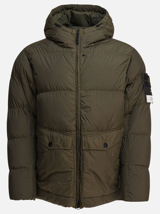Piumini corti Logo  Verde - Stone Island Uomo | PLP | VIETTI Online Store 
