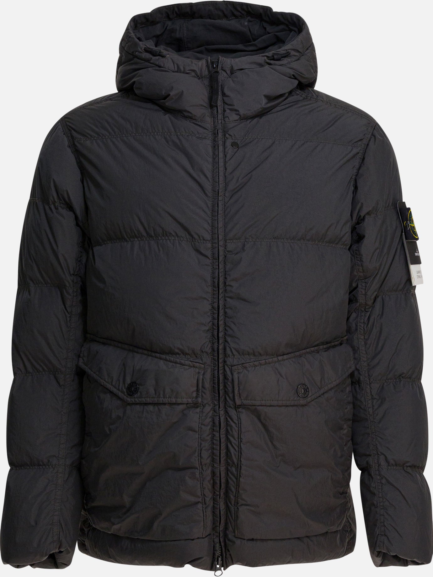 Down jackets Logo  Grey - Stone Island Men | PDP | VIETTI Online Store | Zoom-Modal
