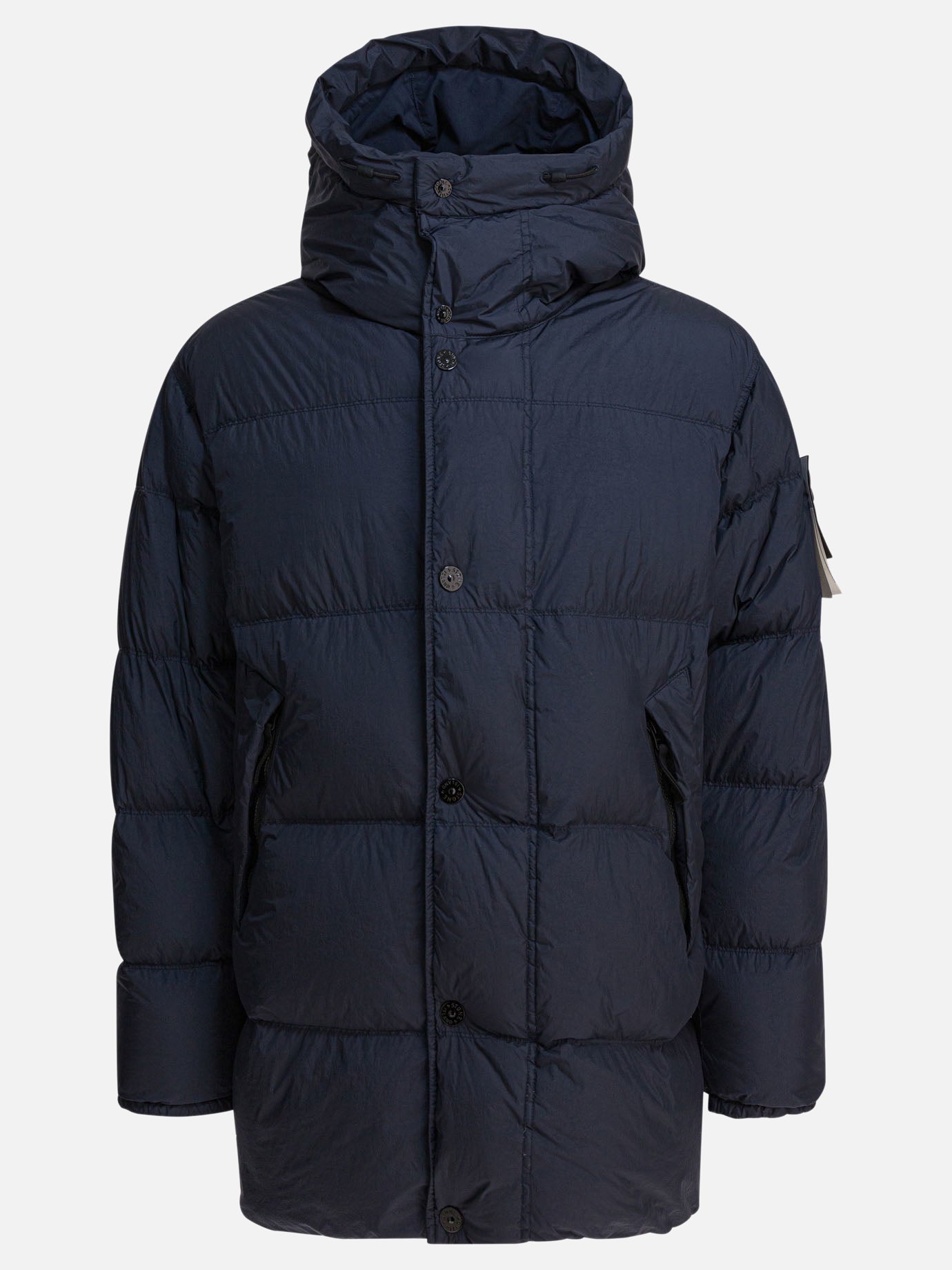 Down jackets Solid colour  Blue - Stone Island Men | PDP | VIETTI Online Store | thumbnail