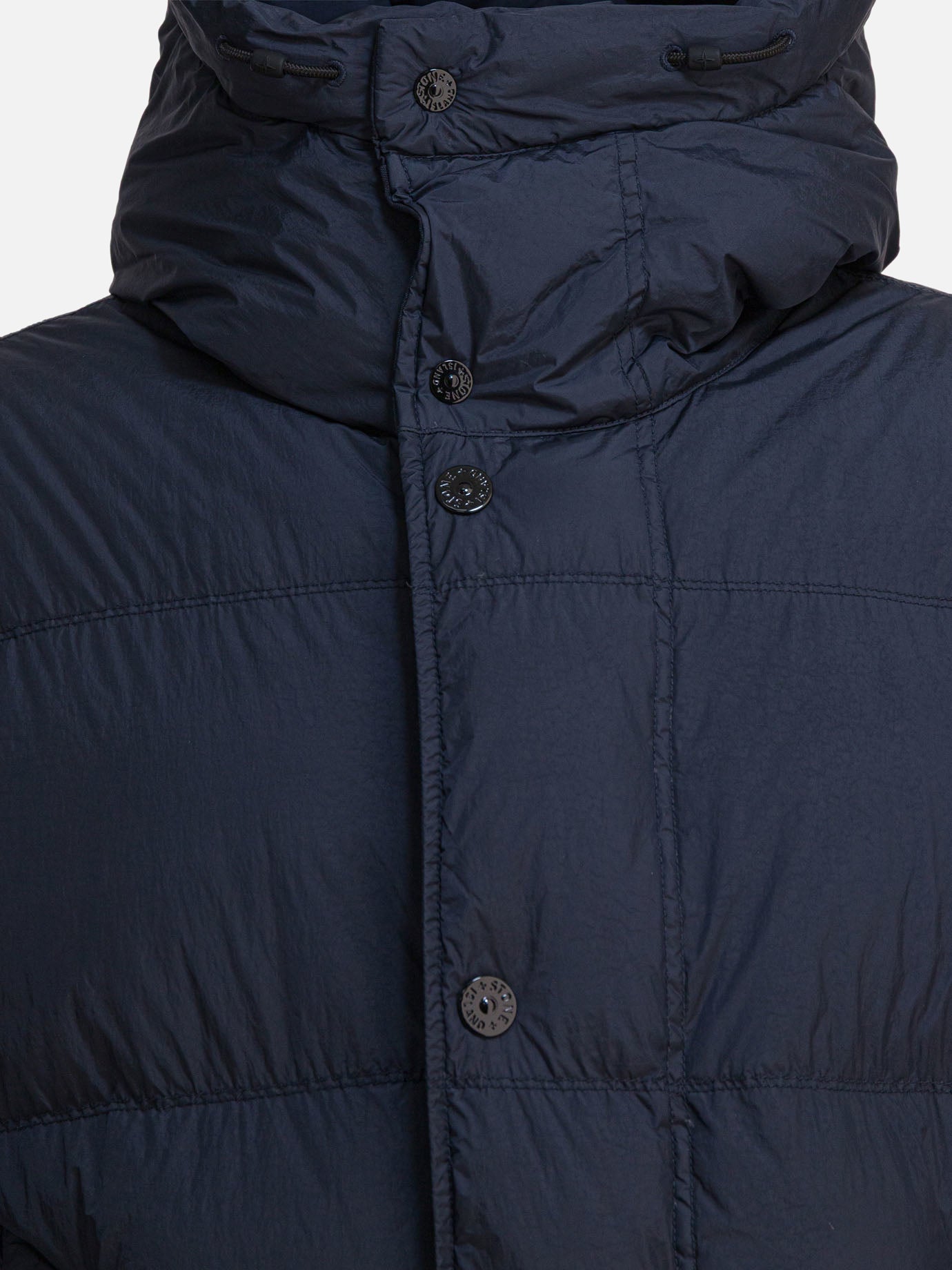 Down jackets Solid colour  Blue - Stone Island Men | PDP | VIETTI Online Store | thumbnail_4