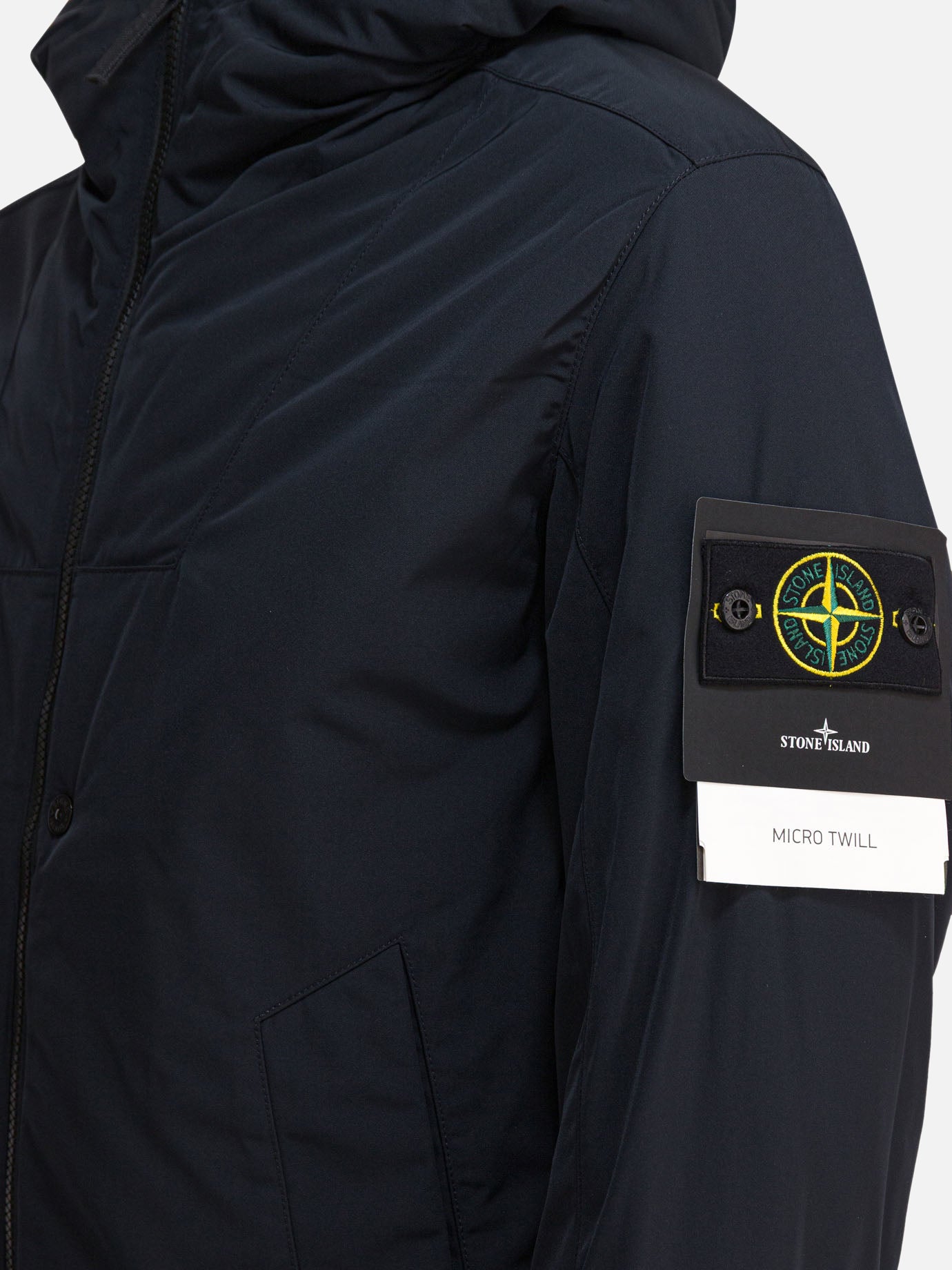 Quilted & Utility Jackets Logo  Blue - Stone Island Men | PDP | VIETTI Online Store | thumbnail_4
