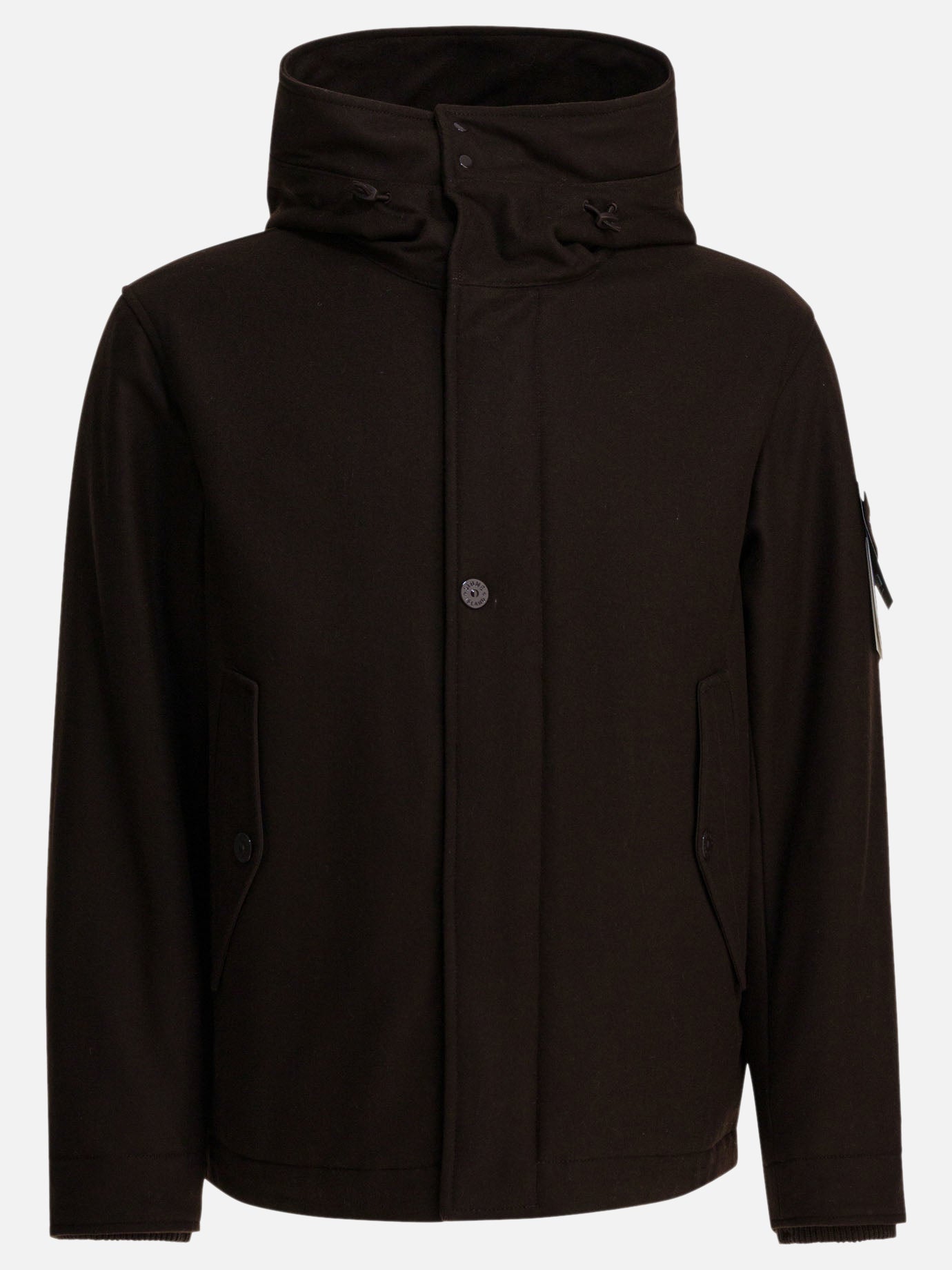 Parka Logo  Marrone - Stone Island Uomo | PDP | VIETTI Online Store | Zoom-Modal
