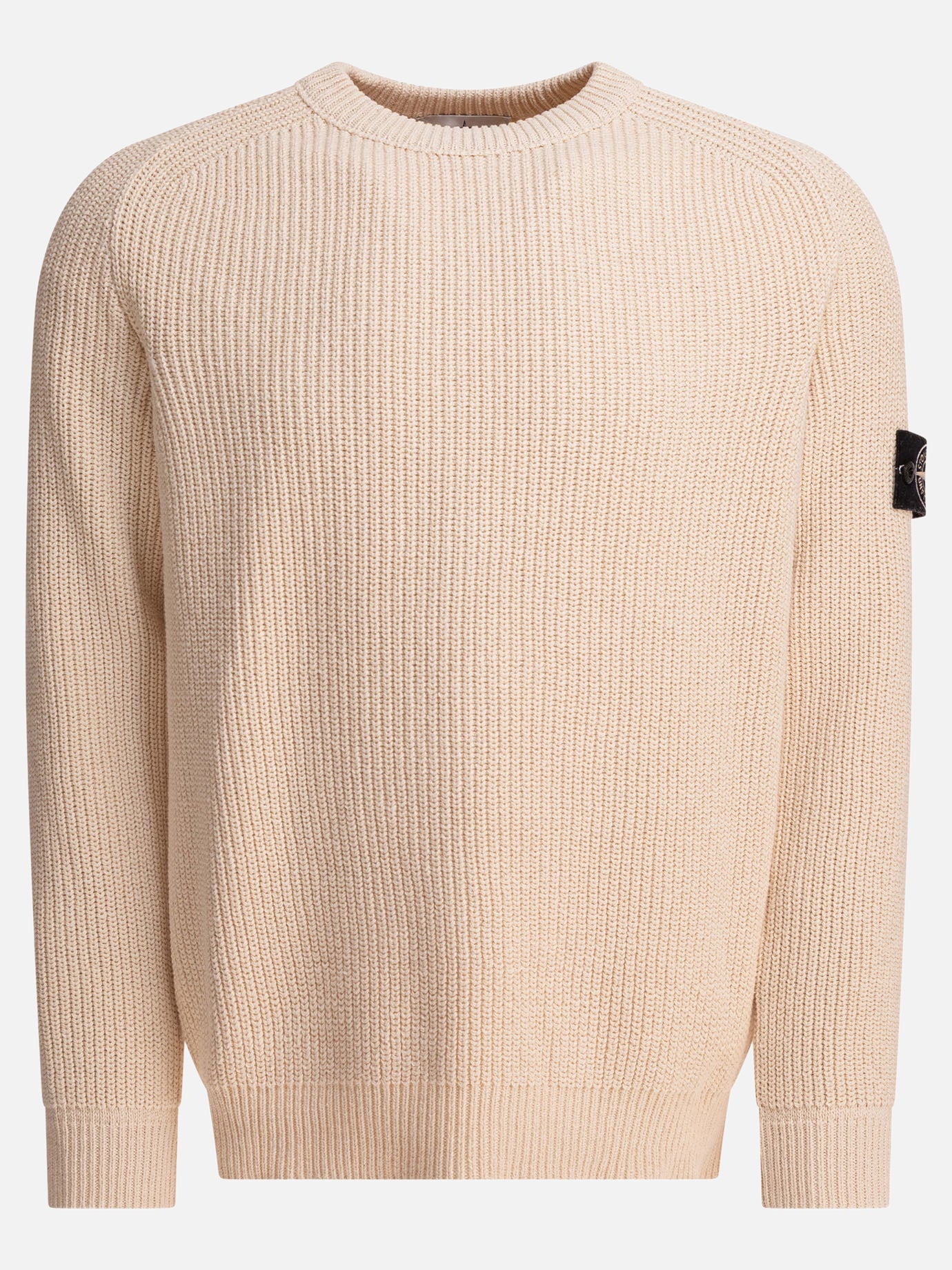 Maglioni girocollo Logo  Beige - Stone Island Uomo | PDP | VIETTI Online Store | Zoom-Modal
