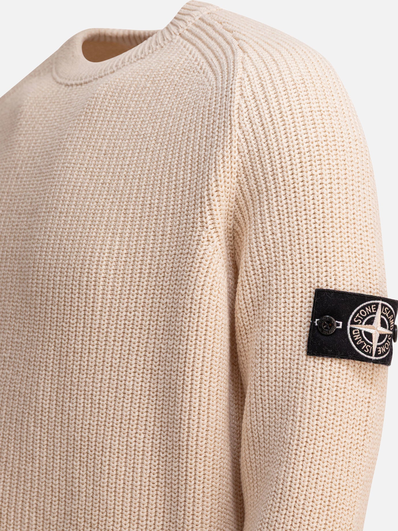 Maglioni girocollo Logo  Beige - Stone Island Uomo | PDP | VIETTI Online Store | thumbnail_4