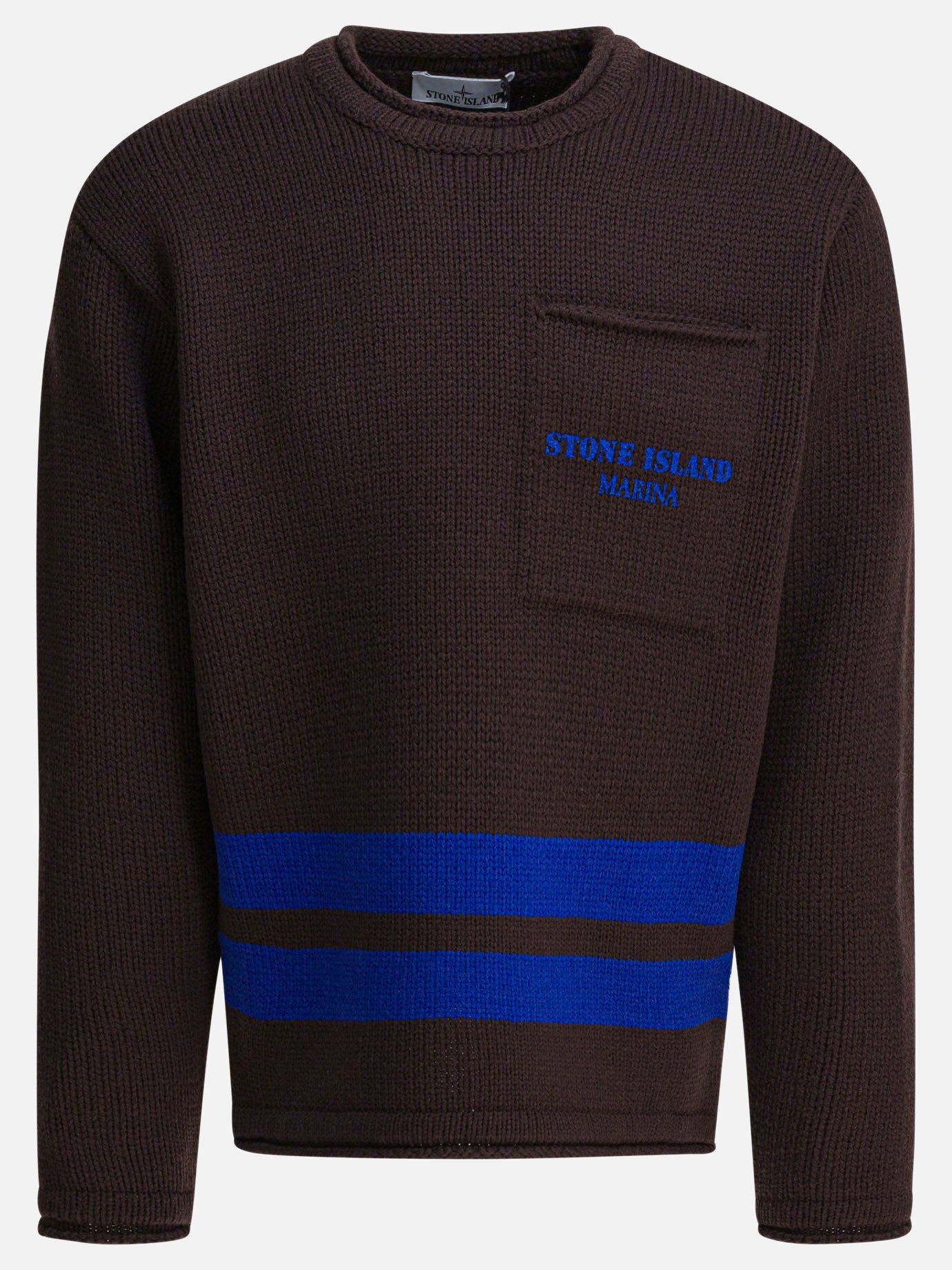 Maglioni girocollo Logo  Marrone - Stone Island Uomo | PDP | VIETTI Online Store | thumbnail