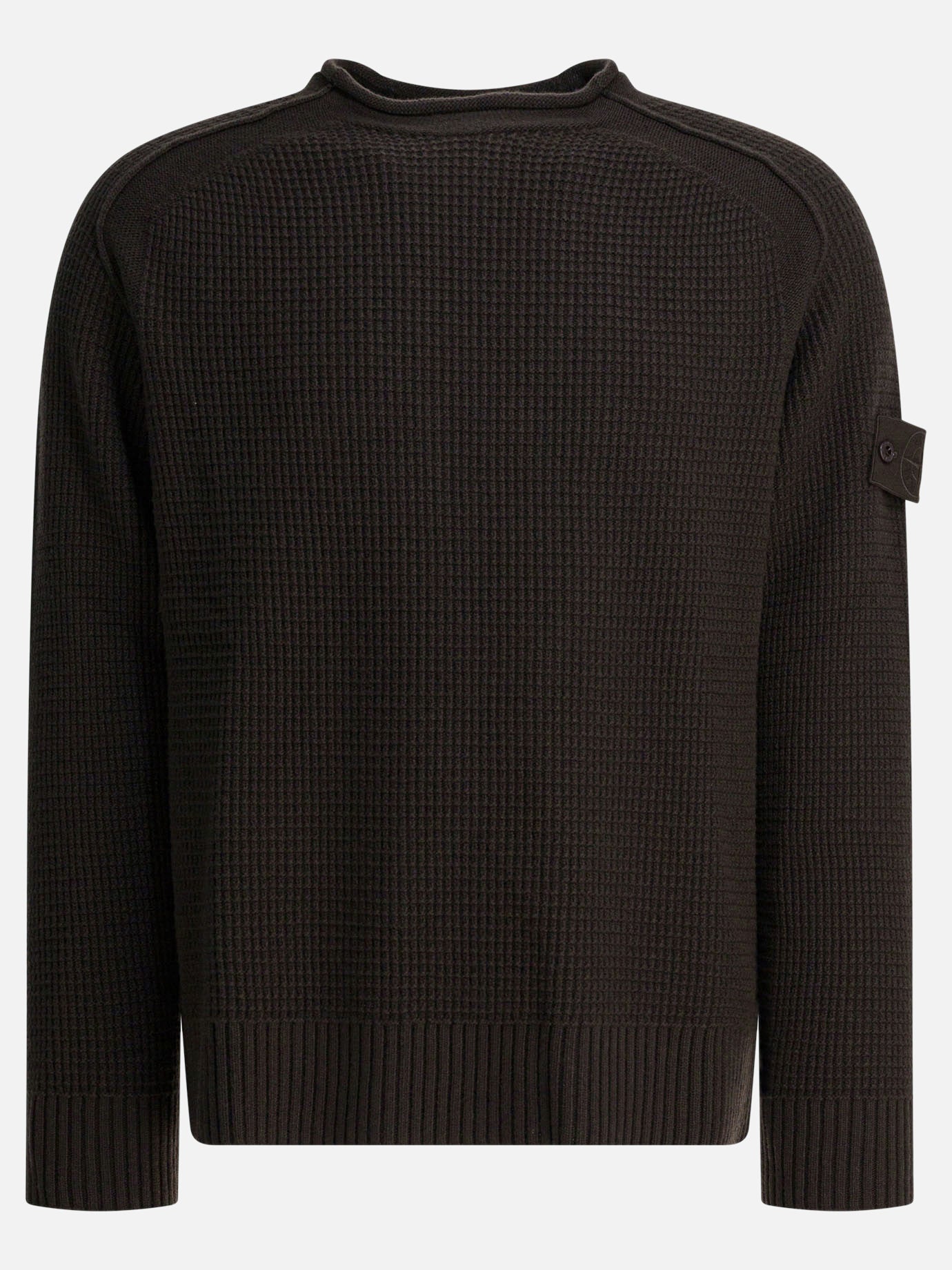 Crewneck sweaters Logo  Brown - Stone Island Men | PDP | VIETTI Online Store | Zoom-Modal
