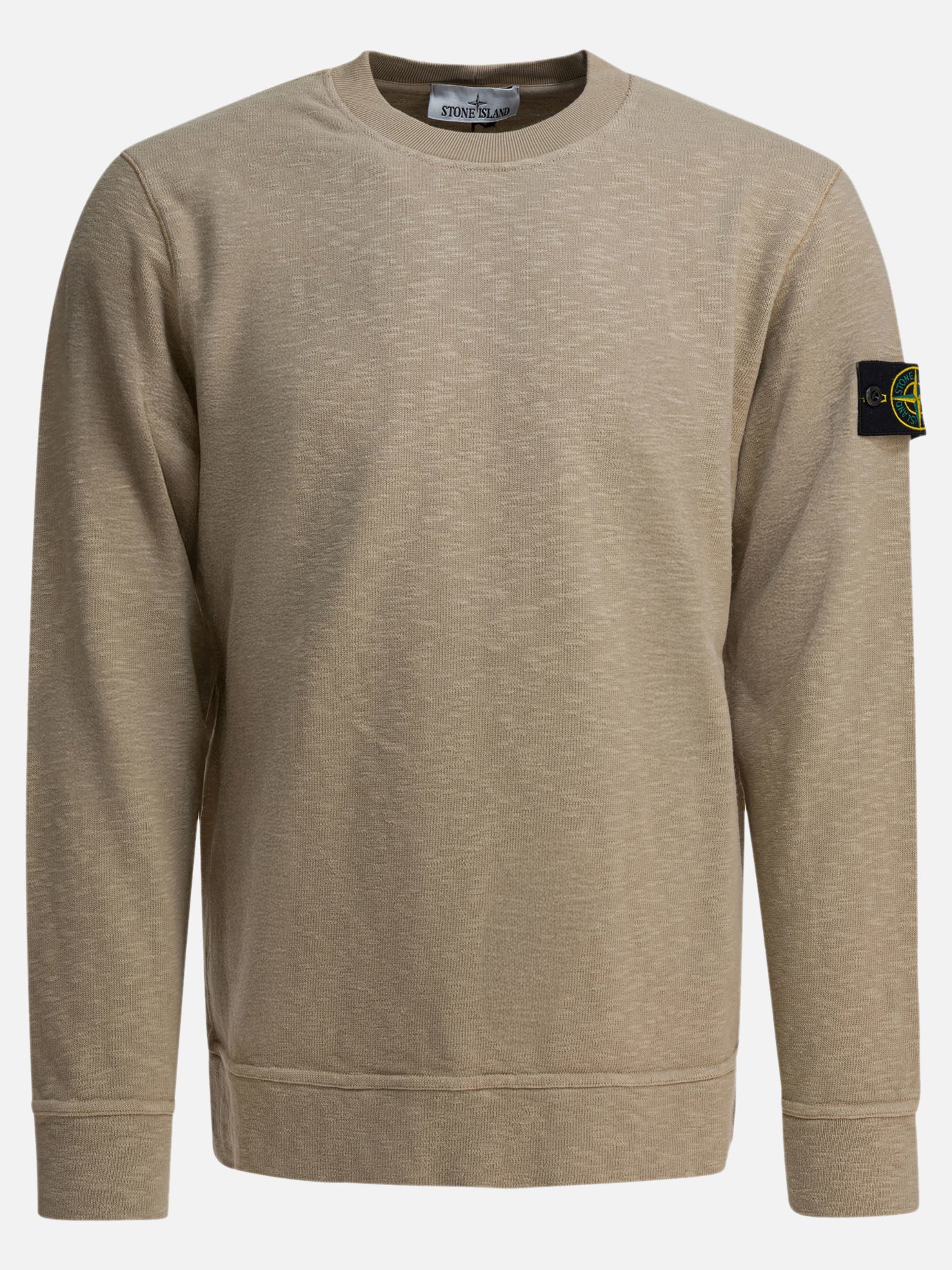 Crewnecks Logo  Beige - Stone Island Men | PDP | VIETTI Online Store | Zoom-Modal
