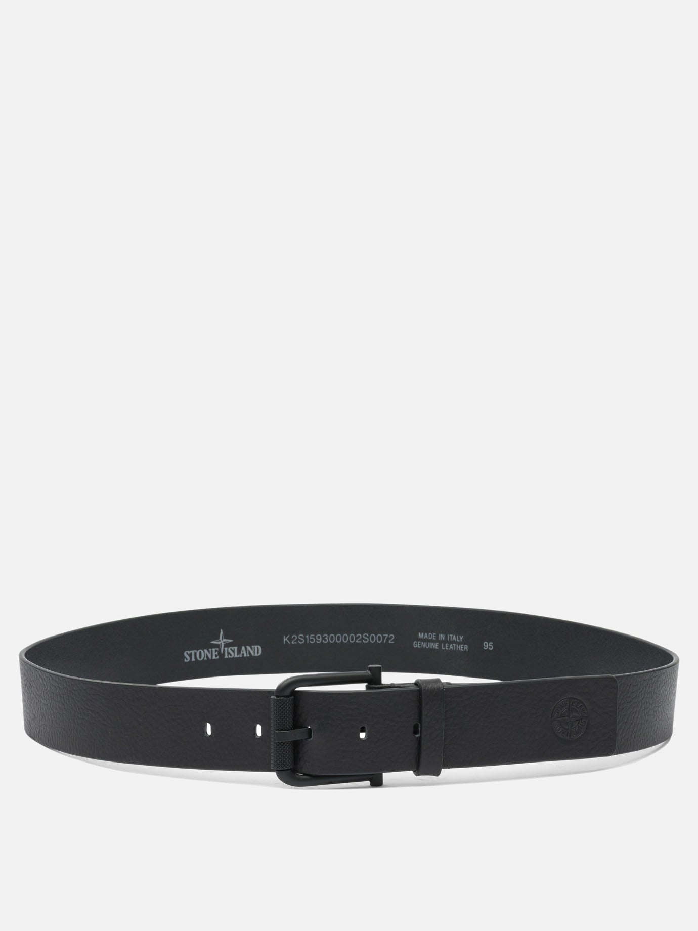 Cinture in pelle 100% calf leather  Nero - Stone Island Uomo | PDP | VIETTI Online Store | Zoom-Modal
