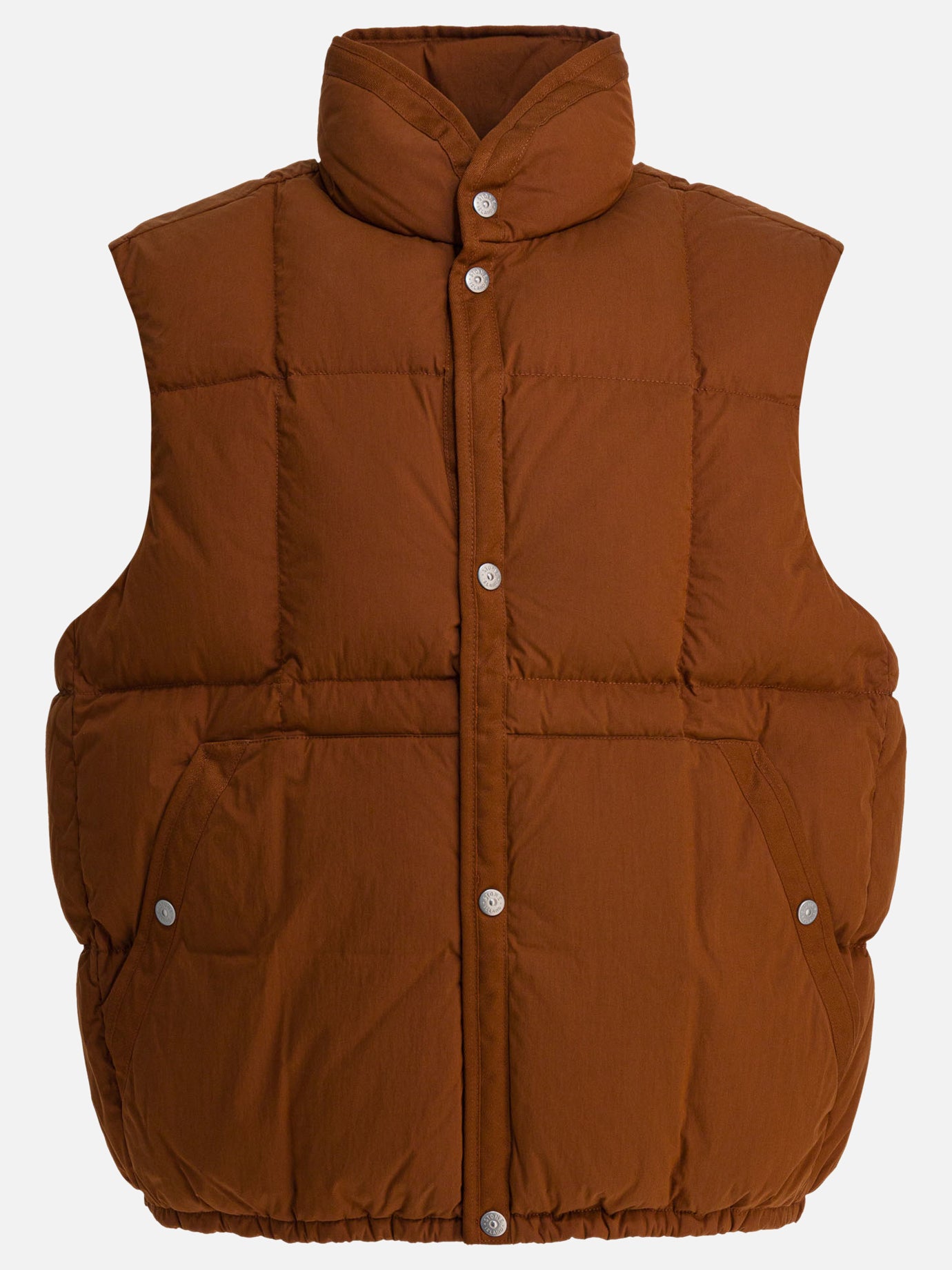 Giacche smanicate Logo  Marrone - Stone Island Uomo | PDP | VIETTI Online Store | Zoom-Modal
