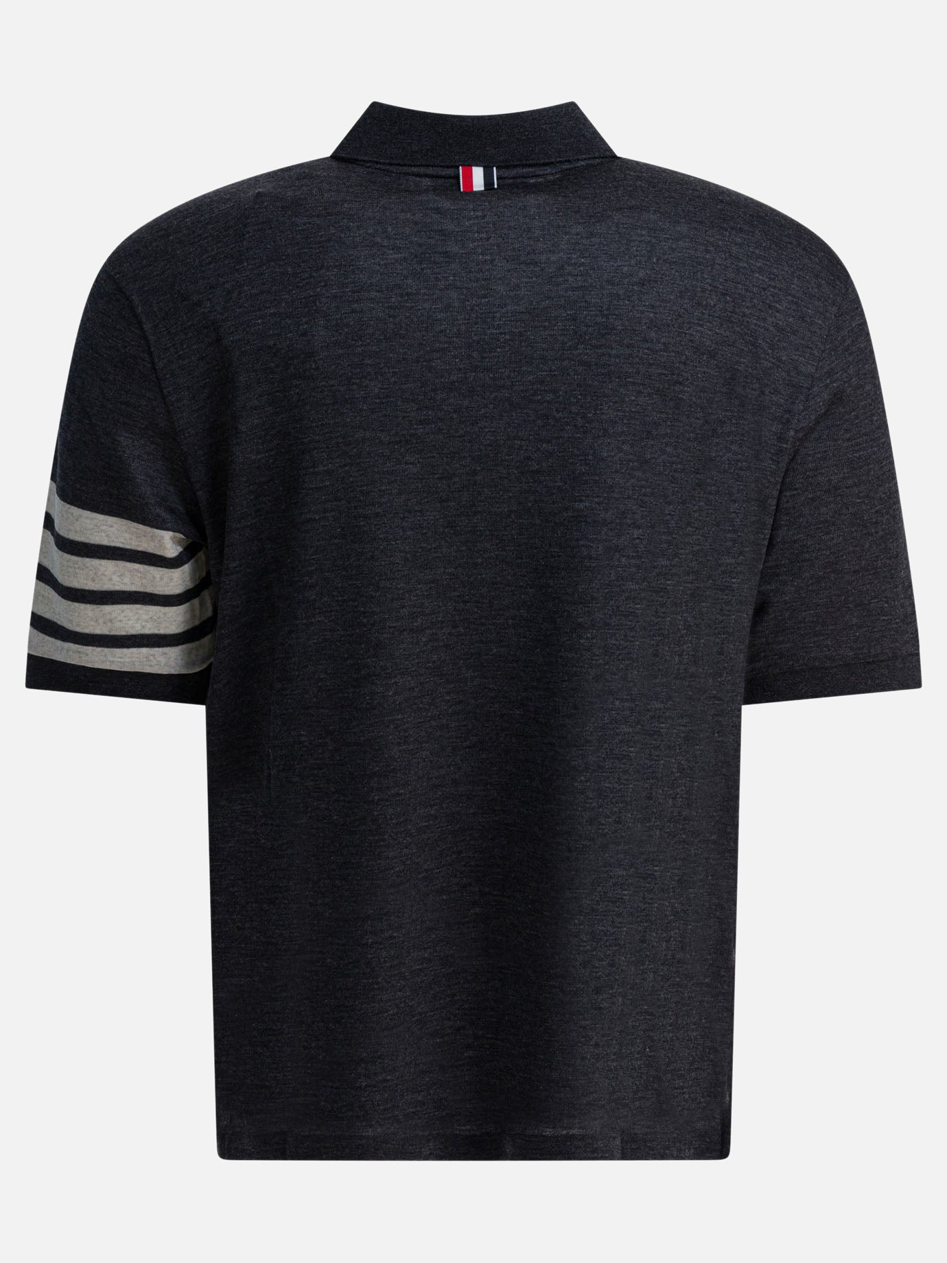 Polo con bottoni Logo  Grigio - Thom Browne Uomo | PDP | VIETTI Online Store | Zoom-Modal_2
