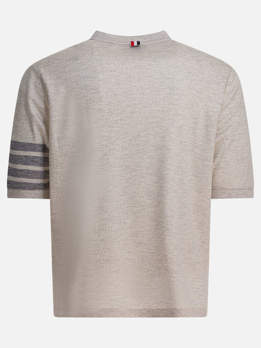 Crewneck t-shirts Solid colour  Grey - Thom Browne Men | PDP | VIETTI Online Store | 2
