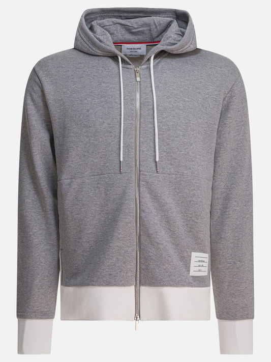 Felpe con zip Solid colour  Grigio - Thom Browne Uomo | VIETTI Online Store 

