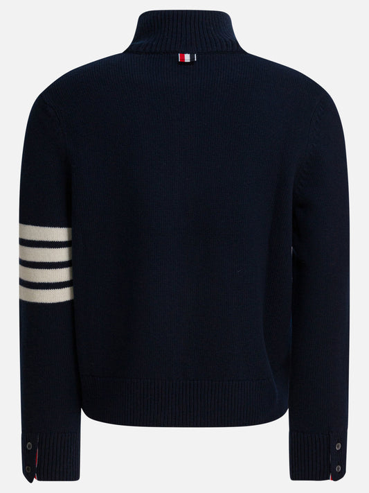 Maglioni con zip Solid colour  Blu - Thom Browne Uomo | PLP | VIETTI Online Store | 2
