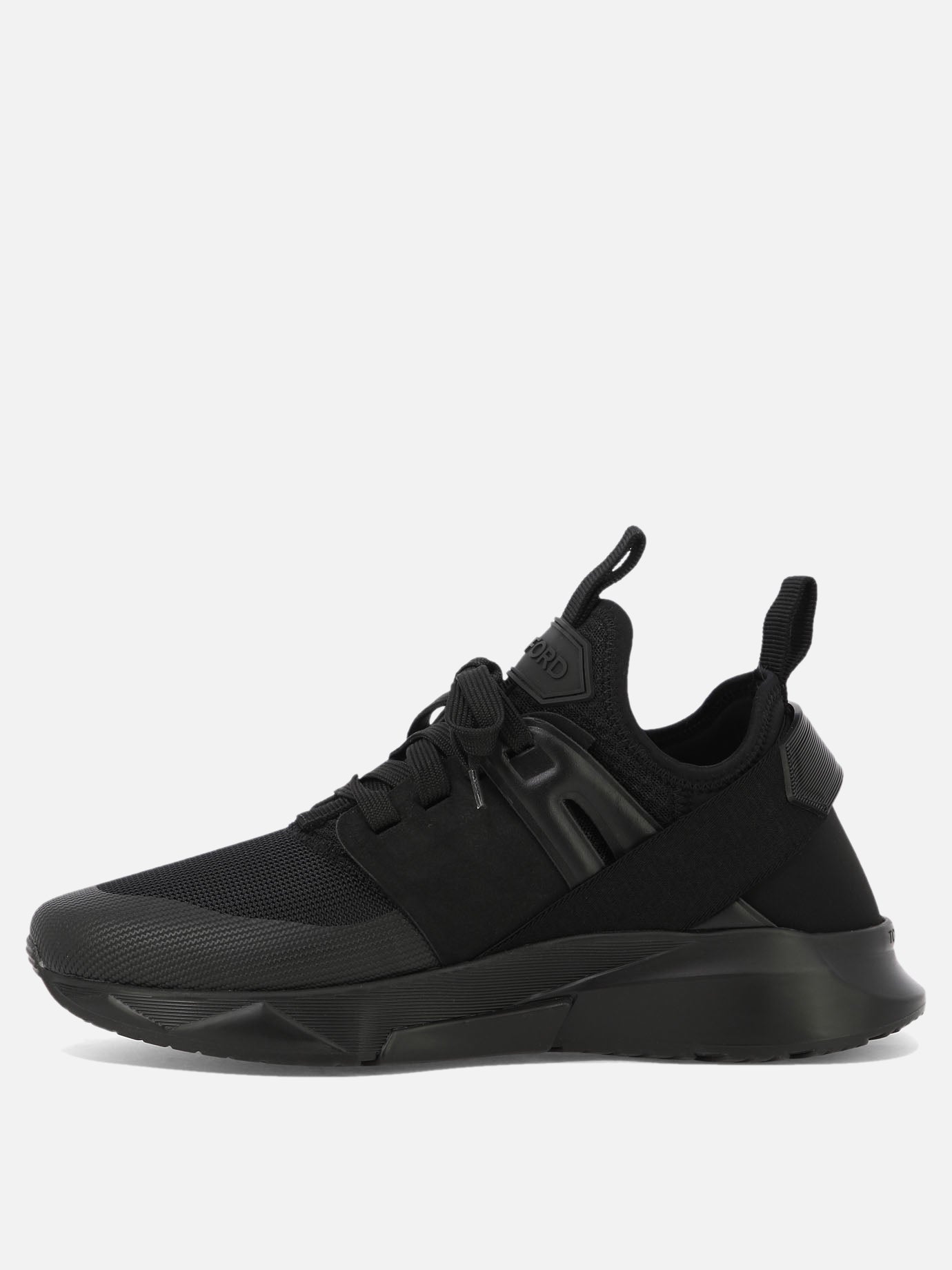 Sneaker basse 35% polyamide 25% polyester 15% viscose 15% calf leather 10% cotton - 100% rubber  Nero - Tom Ford Uomo | PDP | VIETTI Online Store | thumbnail_3