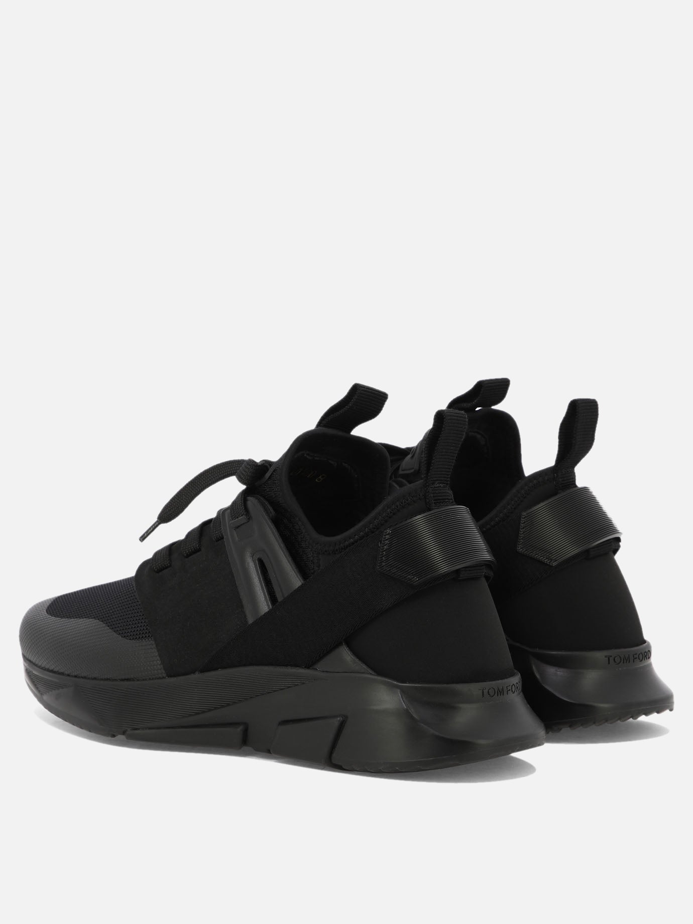Sneaker basse 35% polyamide 25% polyester 15% viscose 15% calf leather 10% cotton - 100% rubber  Nero - Tom Ford Uomo | PDP | VIETTI Online Store | thumbnail_4