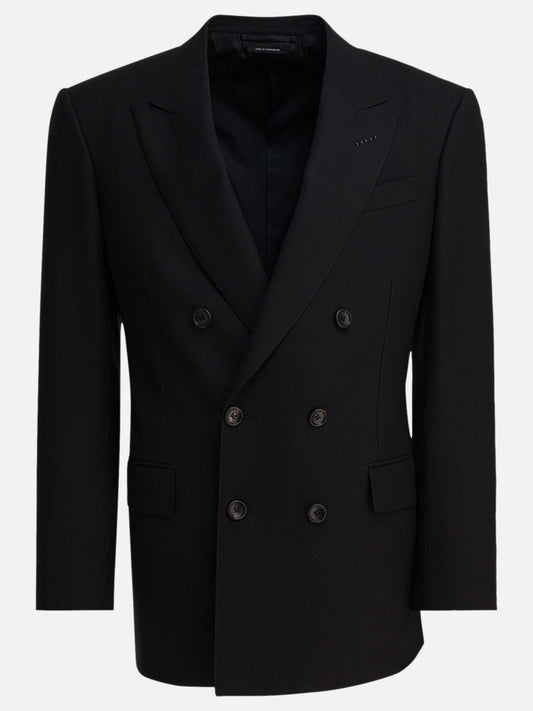 Blazer Solid colour  Nero - Tom Ford Uomo | PDP | VIETTI Online Store 

