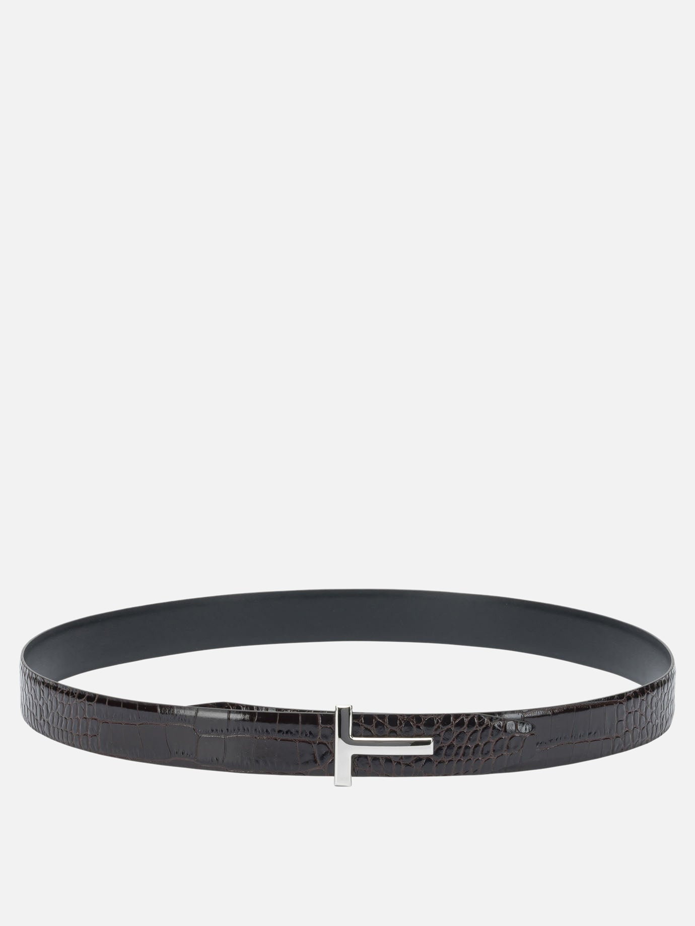 Leather belts 100% calf leather  Brown - Tom Ford Men | PDP | VIETTI Online Store | thumbnail