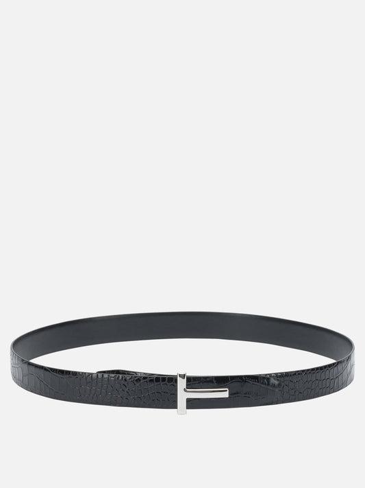 Cinture in pelle 100% calf leather  Nero - Tom Ford Uomo | PDP | VIETTI Online Store 
