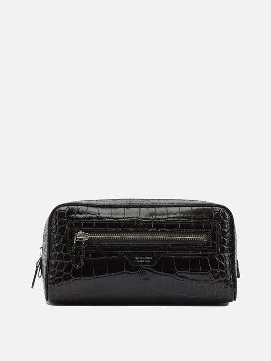 Pochette 100% calf leather  Marrone - Tom Ford Uomo | PDP | VIETTI Online Store 
