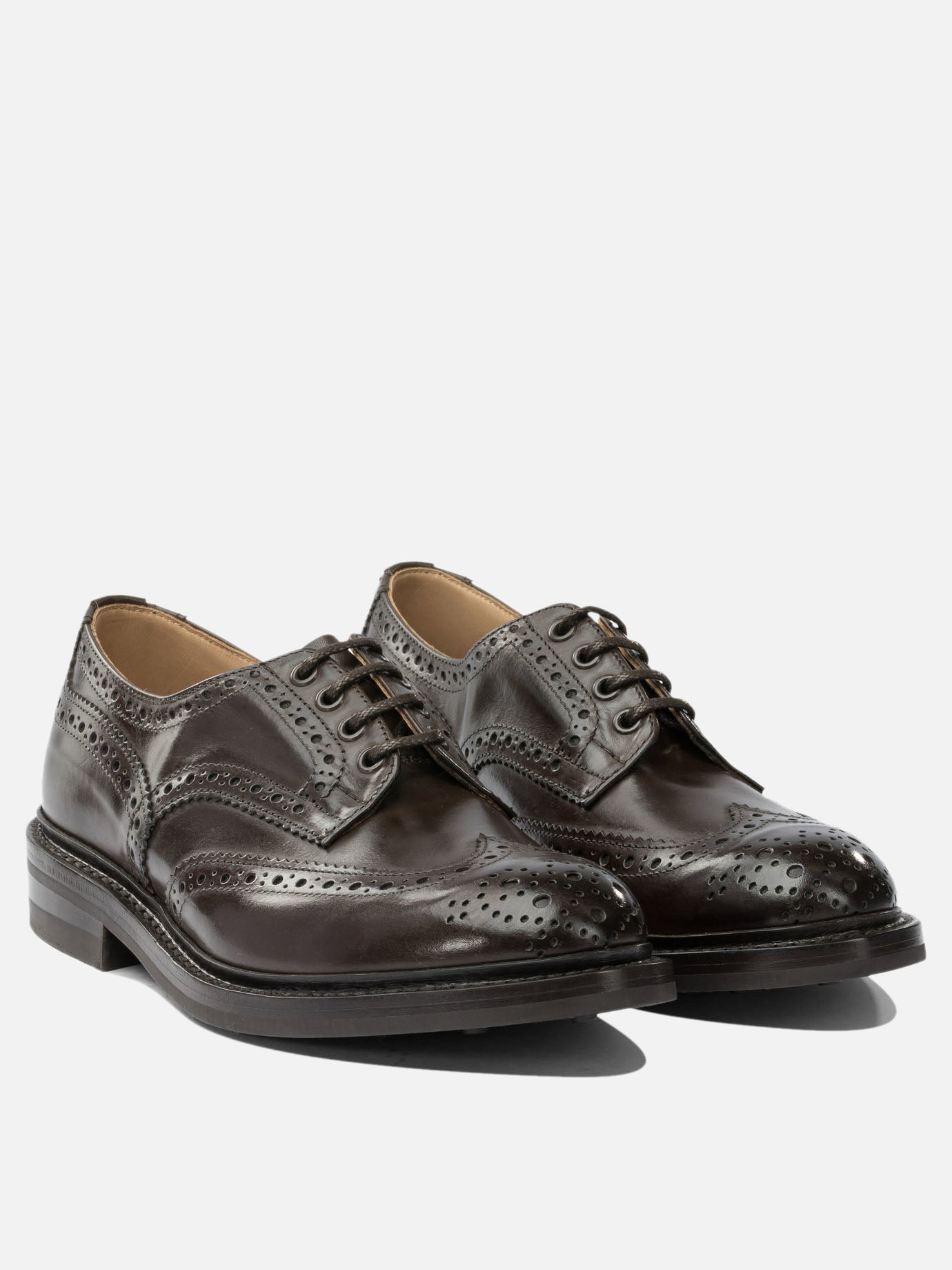 Derby 100% leather - 100% rubber  Marrone - Tricker&#39;s Uomo | PDP | VIETTI Online Store | thumbnail_2